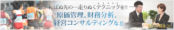 原価管理、財務分析、経営コンサルティング